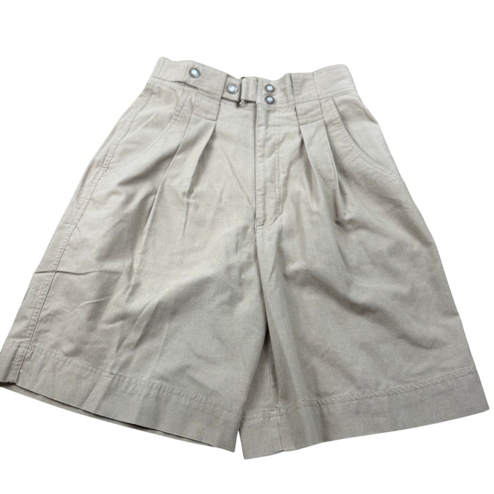 Outback Red Vintage High Waist Pleated Khaki Shorts Size 10 Safari